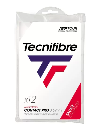 Tecnifibre Contact Pro White (12 pcs.) - overgrip