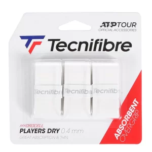 Tecnifibre Players Dry White 3 Pack - overgrip