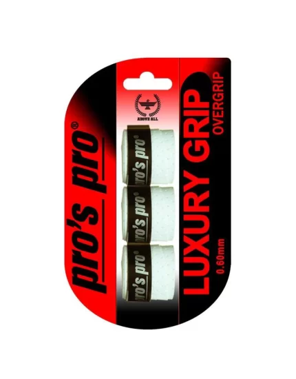 Pro's Pro Luxury Grip White (3 pcs.) - overgrip