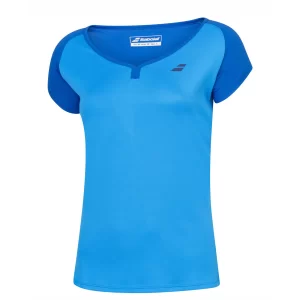 Babolat Play Cap Sleeve Top Blue Aster - womens tennis shirt