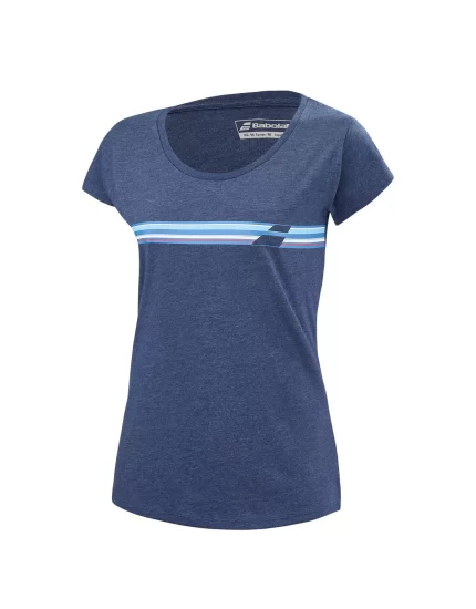 Babolat Exercise Stripes Women estate blue - women tshirt