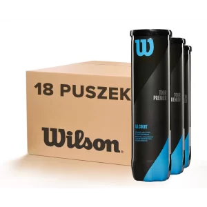 Wilson Tour Premier All Court (4 szt.) - karton piłek tenisowych (18 puszek)
