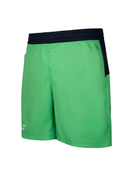 Babolat Play Short Boy Green - boy tennis short