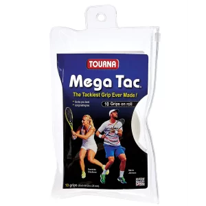 Tourna Mega Tac White (10 pcs.) - overgrips