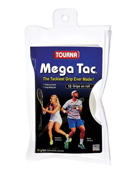 Tourna Mega Tac White (10 pcs.) - overgrips