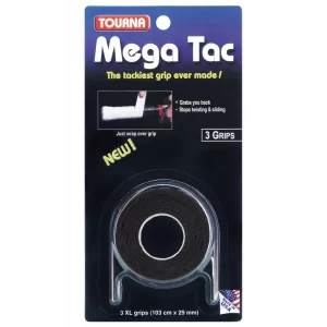 Tourna Mega Tac Black (3 pcs.) - overgrip
