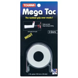 Tourna Mega Tac White (3 pcs.) - overgrip