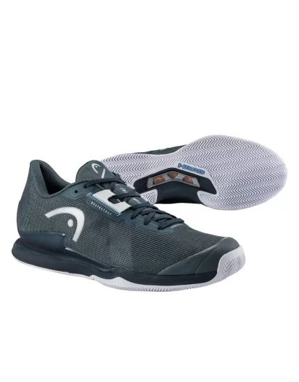 Head Sprint Pro 3.5 Clay Dark Grey Blue - men's tennis schoes