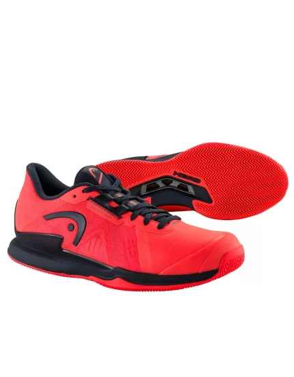 Head Sprint Pro 3.5 Clay Fiery Coral Blueberry - men's tennis schoes