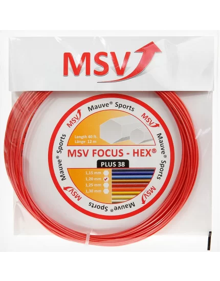 MSV Focus Hex Plus 38 Red - tennis string