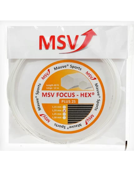 MSV Focus Hex Plus 25 White - tennis string