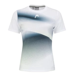 Head PERFORMANCE T-Shirt Women White Print Perf - women tennis tshirt