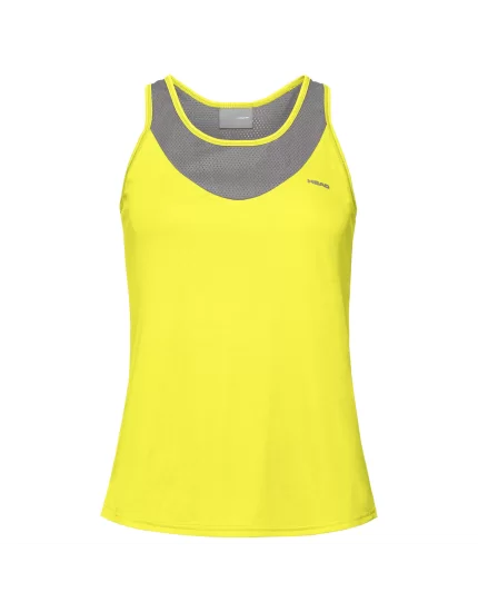 Head Tenley Tank Top W Yellow Grey - women's tennis top