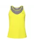 Head Tenley Tank Top W Yellow Grey - women's tennis top