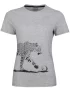 Head LEOPARD T-Shirt Grey melange - tennis t-shirt
