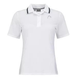 Head PERFORMANCE Polo Shirt Women White - women tennis polo