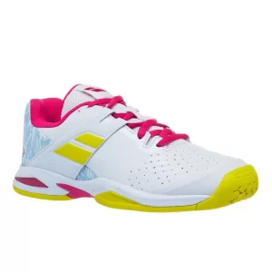 Babolat Propulse All Court Junior - white red rose - junior tennis shoes