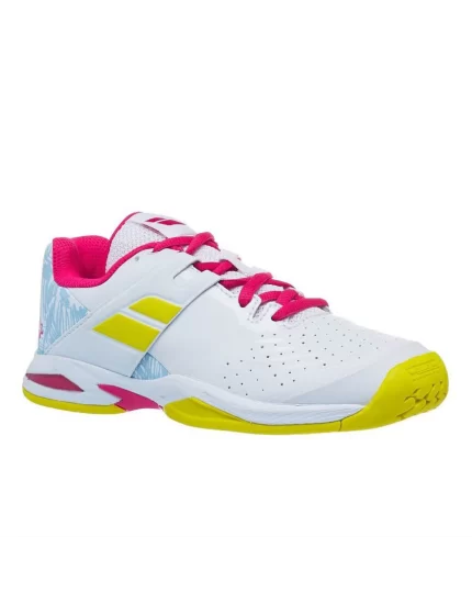 Babolat Propulse All Court Junior - white red rose - junior tennis shoes