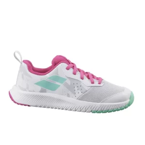 Babolat Pulsion AC Junior White Red Rose - juniorskie buty tenisowe
