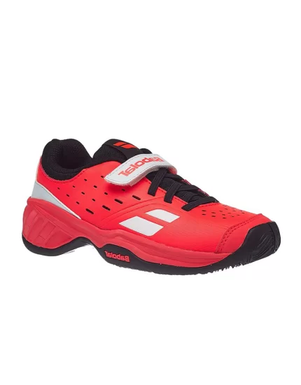 Babolat Pulsion AC Kid Fluo Strike Black - dziecięce buty tenisowe