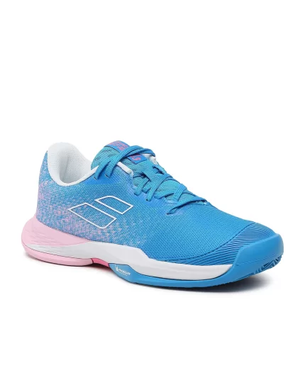 Babolat Jet Mach 3 Clay Junior French Blue - junior tennis shoes