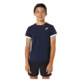Asics Boys Tennis SS Top Midnight Brilliant White - boys shirt