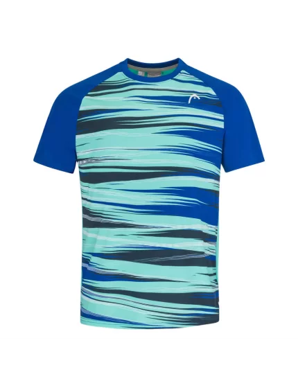 Head TOPSPIN T-shirt Boy Royal Blue Print Vision - boy's tennis t-shirt