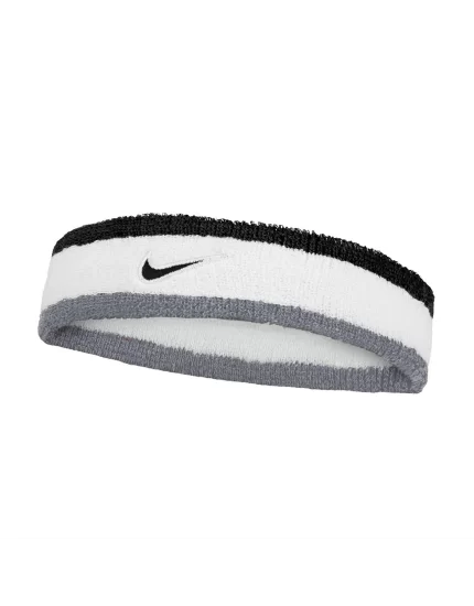 Nike Swoosh Headband White Grey Black