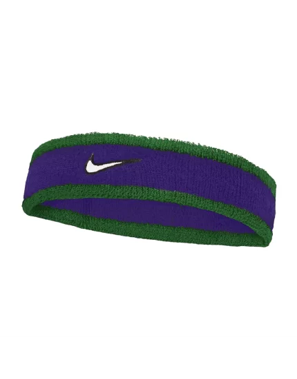 Nike Swoosh Headband Clover Fierce Purple White