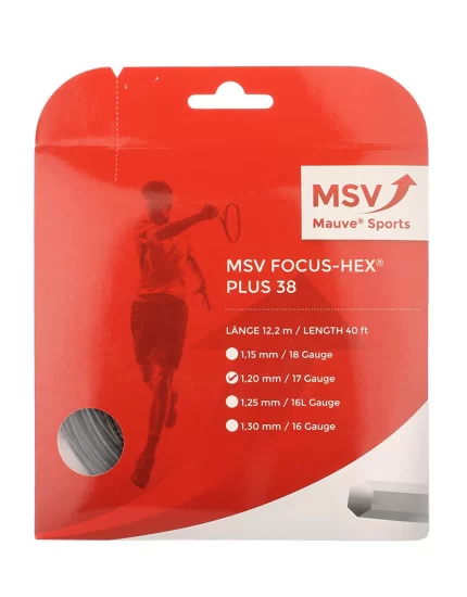 MSV Focus Hex Plus 38 Black - tennis string