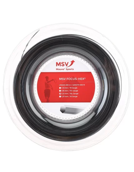MSV Focus Hex Black 200m - tennis string