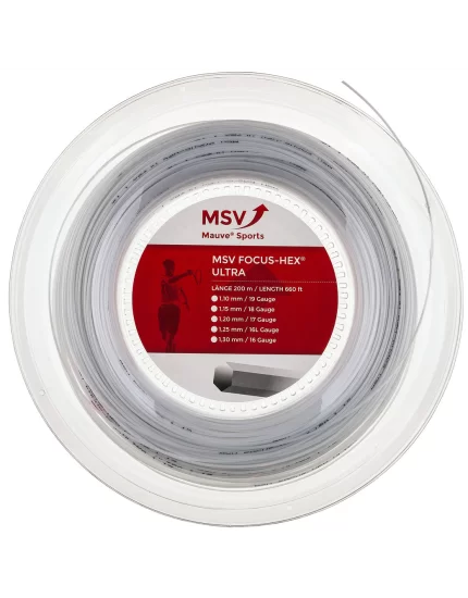 MSV Focus Hex Ultra White 200m - tennis string