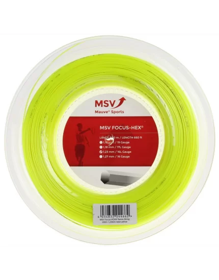 MSV Focus Hex Neon Yellow 200m - tennis string
