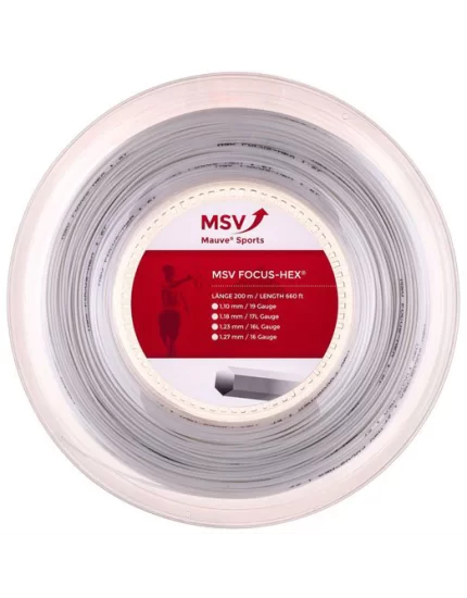 MSV Focus Hex White 200m - tennis string