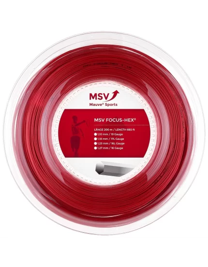 MSV Focus Hex Red 200m - tennis string