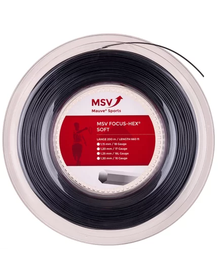 MSV Focus Hex Soft Black 200m - tennis string