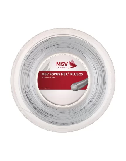MSV Focus Hex Plus 25 White 200m - tennis string