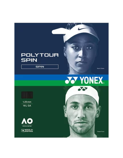 Yonex Poly Tour Spin Black - tennis string