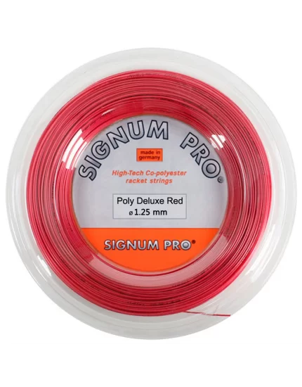Signum Pro Poly Deluxe Red 200m - tennis string