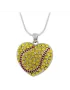 Gamma Silent Passion Heart-Charm Ball with Necklace Yellow Red
