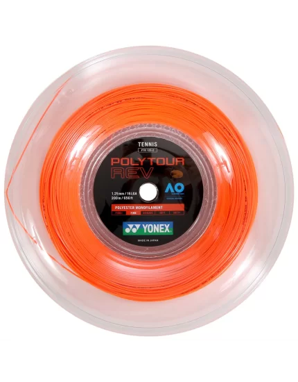 Yonex Poly Tour REV Orange 200m - tennis string