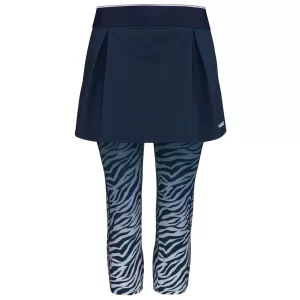 Head DYNAMIC 3 / 4 Tights Skort Women Dark Blue Print Vision - women's tennis skort