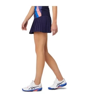 Asics Match W Pleats Skort Peacoat - women's tennis skort