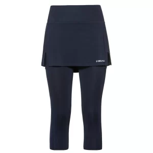 Head Club 3 / 4 Tights Skort W Dark Blue - womens tennis skort  +  leggins