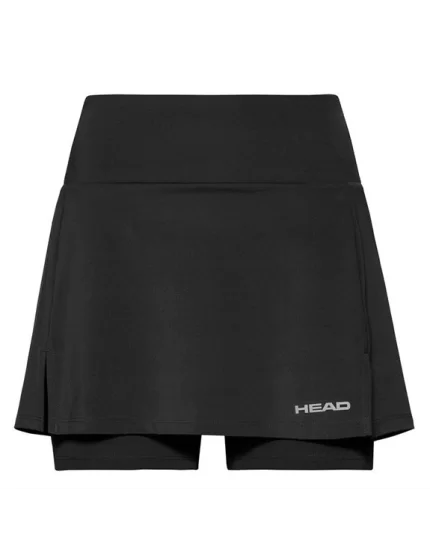 Head Club Basic Skort Long Black - women tennis skort