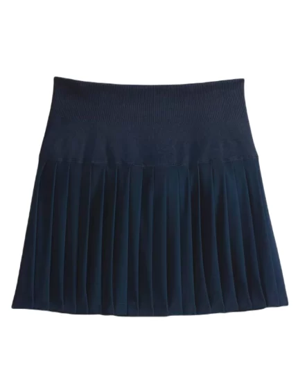 Wilson W Midtown Skirt Navy - womens tennis skirt