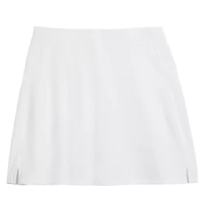 Wilson Team Flat Front Skirt Bright White - tennis skirt