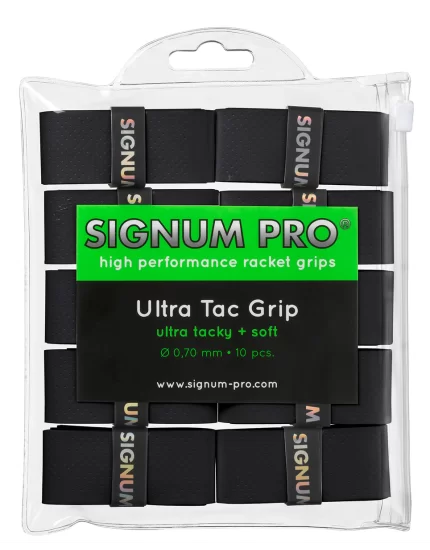 Signum Pro Ultra Tac Grip Black 10 Pack - overgrip