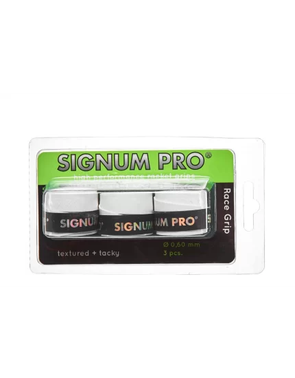 Signum Pro Race Grip White 3 pcs. high performance racket grip