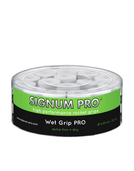 Signum Pro Wet Grip Pro White (30 pcs.) - racket grips